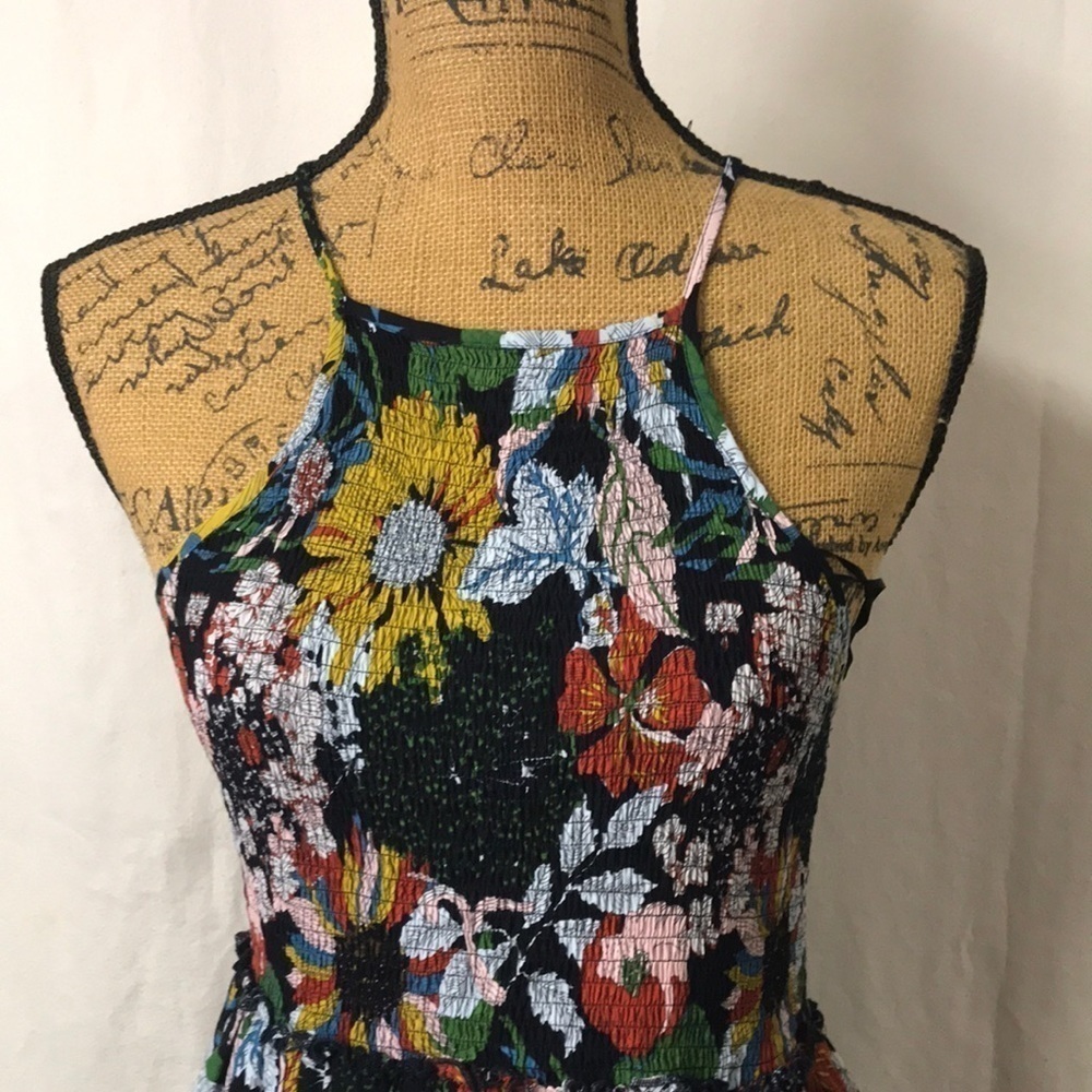 ODDY Women’s Festival Dress Size M Spaghetti Straps Stretchy Bodice Full Skirt